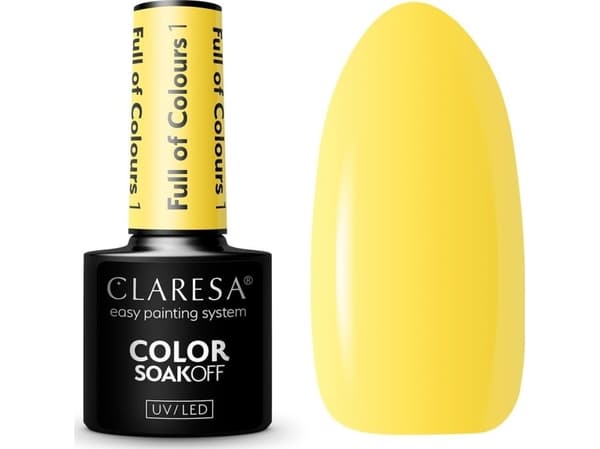 Activeshop CLARESA Lakier hybrydowy Full of colours 1 -5g