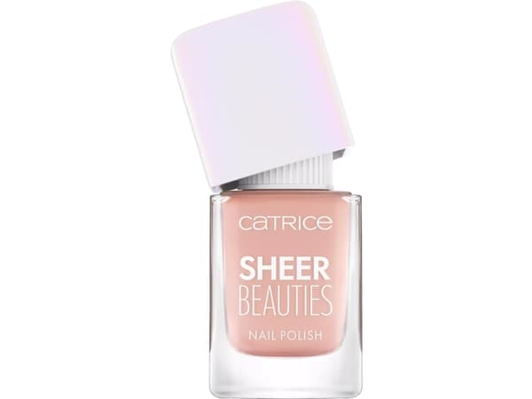 CATRICE Sheer Beauties Nail Polish, 10,5 ml, Nude, Nudie Beautie, Färgande, Tandblekning, Translucent, Skimmer