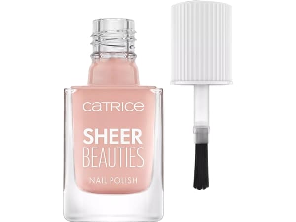 CATRICE Sheer Beauties Nail Polish, 10,5 ml, Nude, Nudie Beautie, Färgande, Tandblekning, Translucent, Skimmer