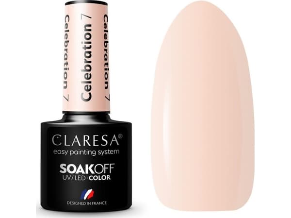 CLARESA_Soak Off UV/LED Celebration hybrid varnish 07 5g