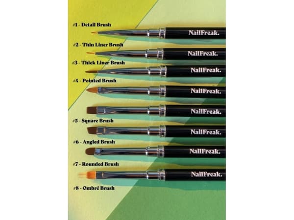Nailfreak NailFreak Pensel Sæt m/8 pensler
