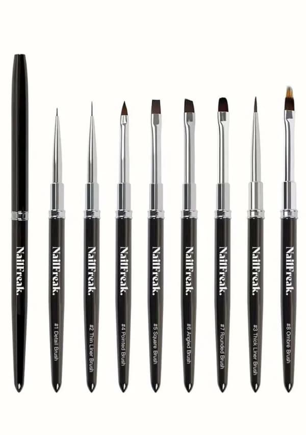 Nailfreak NailFreak Pensel Sæt m/8 pensler