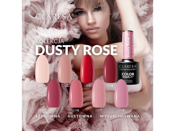 CLARESA Hybrid Varnish Dusty Rose No. 5g