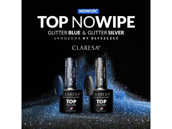 Claresa N TOP NO WIPE GLITTER BLUE 5g&amp;