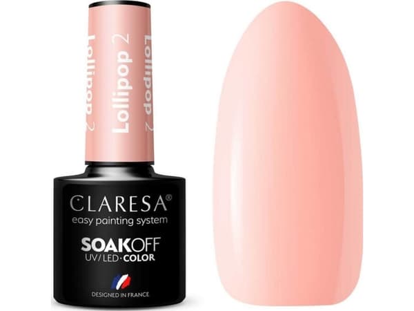 CLARESA_Soak Off UV/LED Lollipop Hybrid Varnish 02 5g