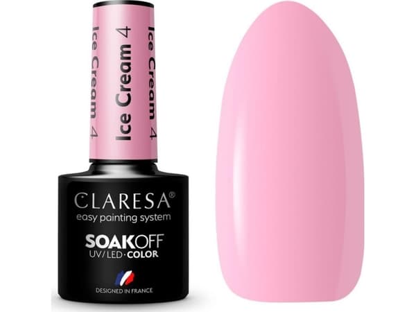 CLARESA_Soak Off UV/LED Ice Cream hybrid varnish 04 5g