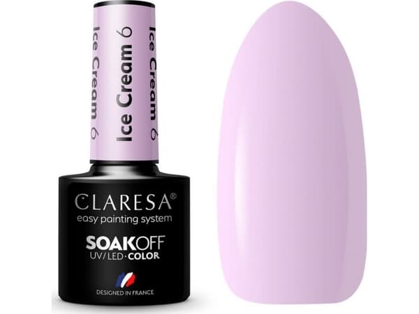 CLARESA_Soak Off UV/LED Ice Cream hybrid varnish 06 5g