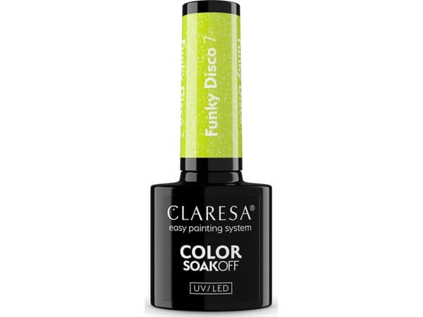 CLARESA_Soak Off UV/LED Funky Disco Hybridilakka 7 5g