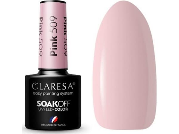 CLARESA_Soak Off UV/LED Rosa hybridlakk 509 5g