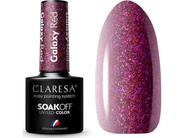 Claresa CLARESA Lakier hybrydowy Galaxy Red 5g