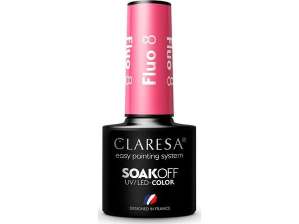 CLARESA_Soak Off UV/LED Fluo hybridlakk 08 5g