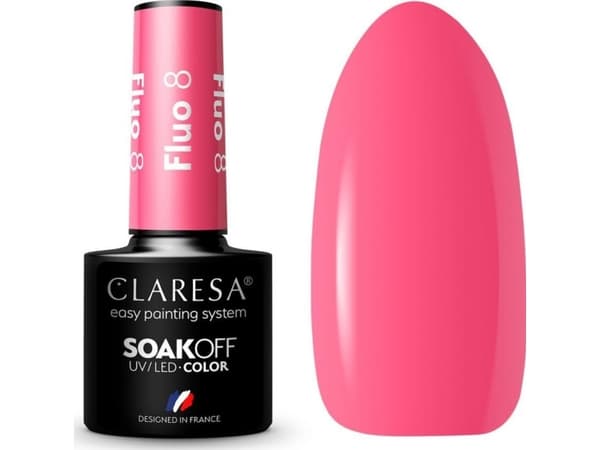 CLARESA_Soak Off UV/LED Fluo hybridlakk 08 5g