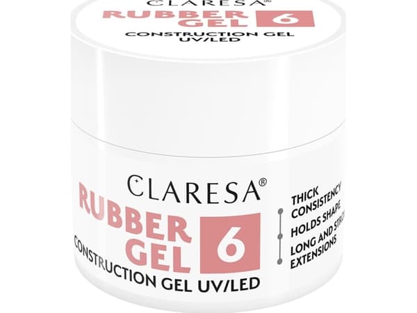CLARESA Rubber Gel for building and extending nails 06 - 12 g