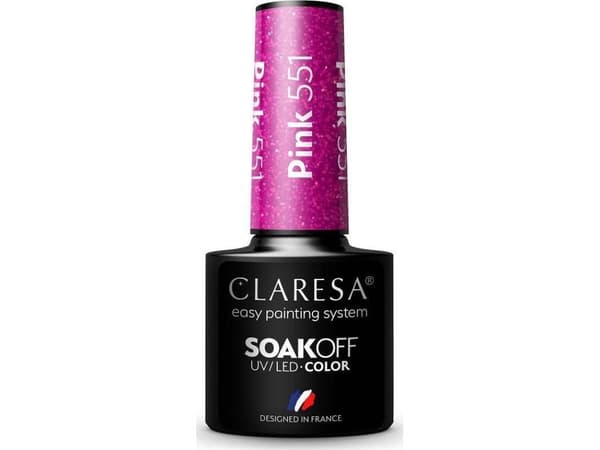 Claresa Claresa Soak Off UV/LED Rosa hybridlakk 551 5g
