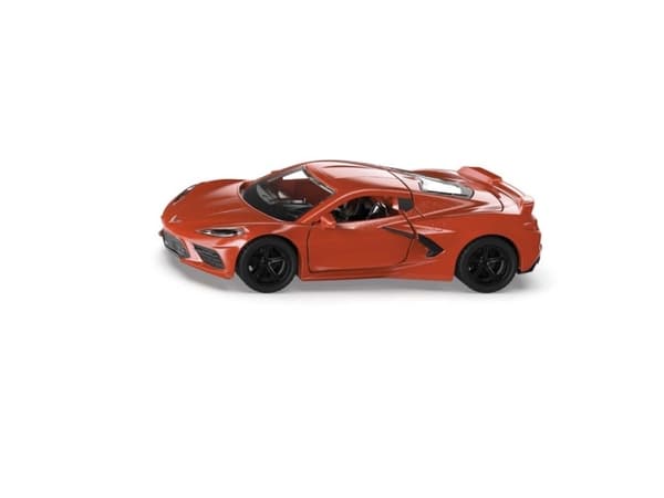 Siku Chevrolet Corvette Stingray, Urheiluauton pienoismalli, Esikoottu, 1:50, Chevrolet Corvette C8 Stingray, Ei sukupuolirajoitusta, Metalli, Muovi