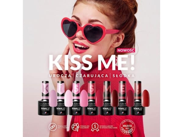 Claresa CLARESA hybrid lakk Kiss Me! 1-5 g