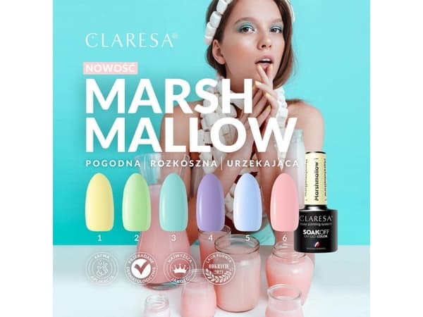 Claresa CLARESA lakier hybrydowy MARSHMALLOW 5 5g