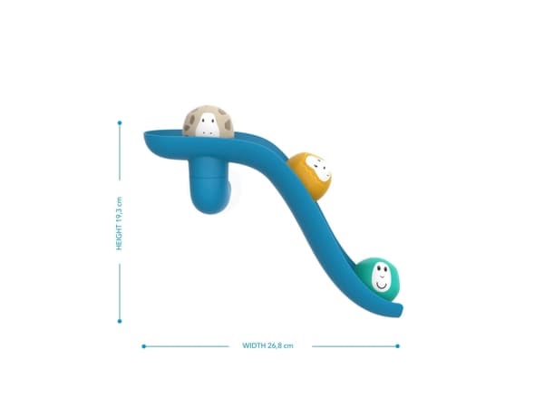 Matchstick Monkey MATCHSTICK MONKEY badeleker BATHTIME, 4 stk., blå, 12 måneder+, MM-B-SSG-002