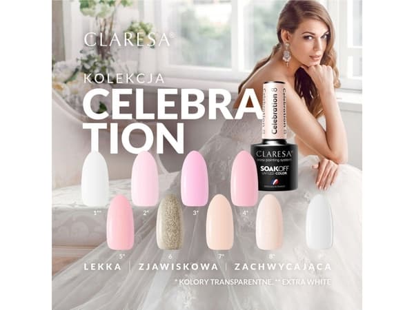 CLARESA_Soak Off UV/LED Celebration hybrid varnish 09 5g