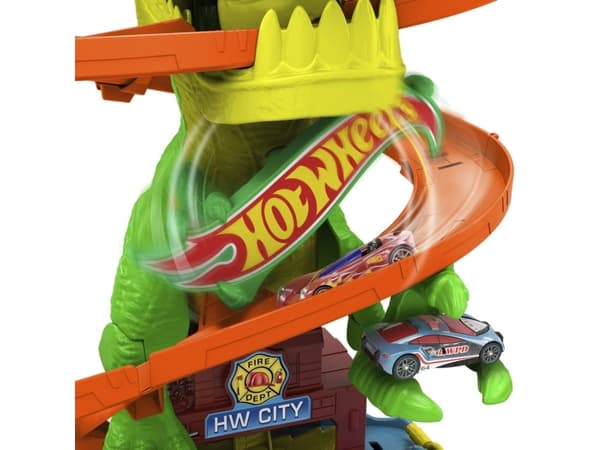 Hot Wheels City T-Rex Fire Station