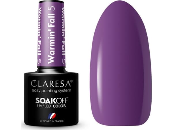 CLARESA_Soak Off UV/LED Warming Fall hybrid polish 5 5g