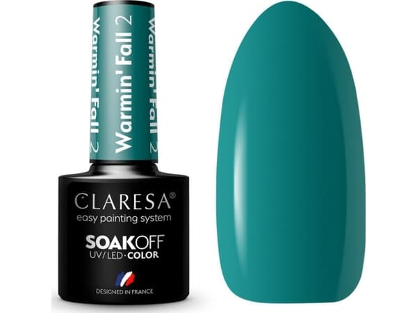 CLARESA_Soak Off UV/LED Warming Fall hybrid polish 2 5g