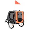 Miniatyrbilde 3 av 6: vidaXL Sykkeltilhenger for kjæledyr oransje og grå