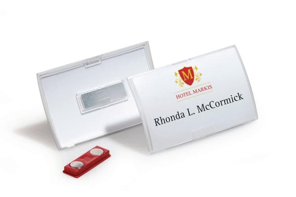 Namnskylt DURABLE magnet 90x54mm 10/fp