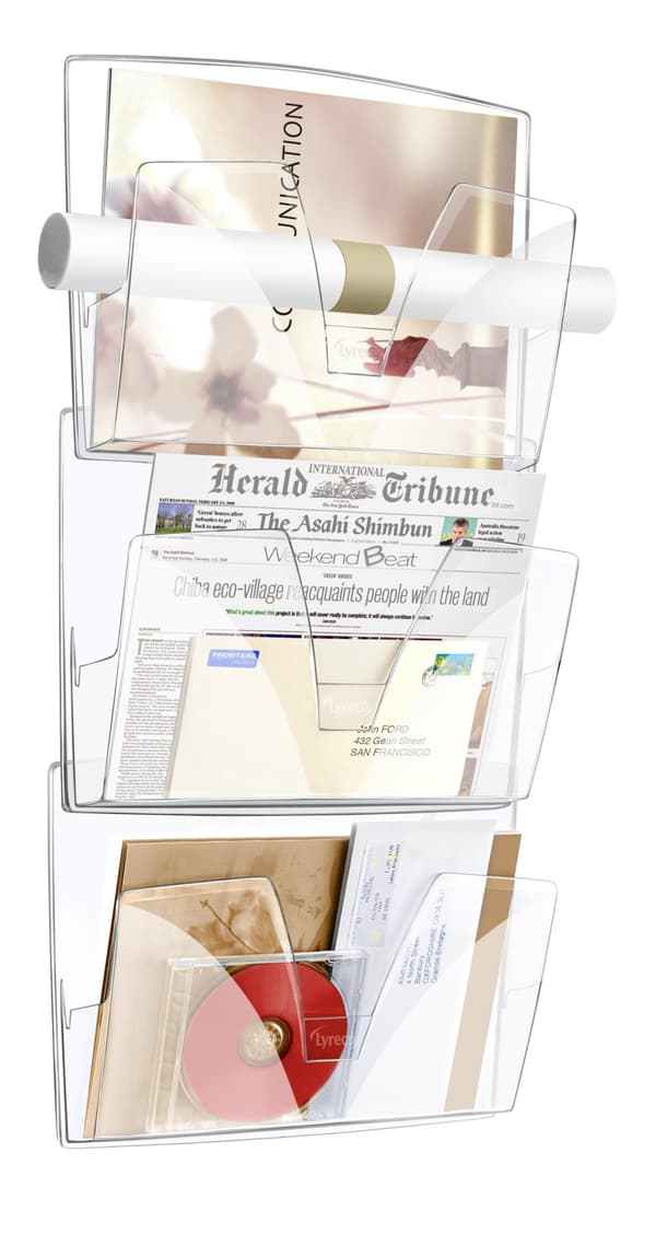 Blankettfack LYRECO 3-fack transparent