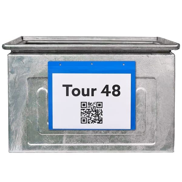 Krog Office Signage Pack med 25 magnetfickor A4 Landscape Blue
