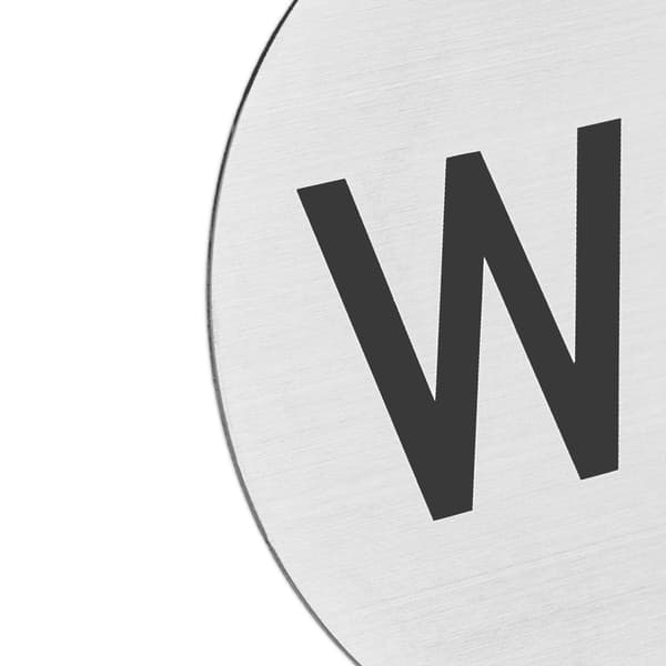 sett med 4 selvklebende WC-skilt