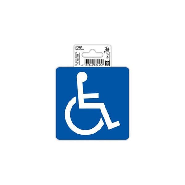 Signalering - Klistermärke - Tillgänglighet för funktionshindrade - 10x10cm - PVC