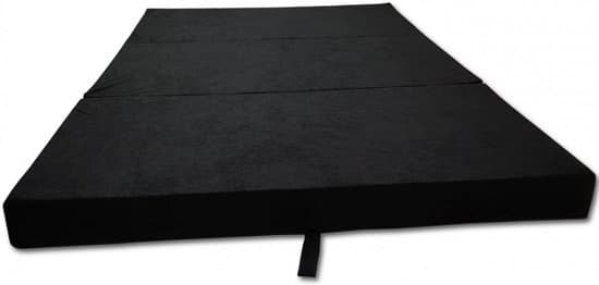 Vieraspatja - retkeilypatja - matkapatja - taitettava patja - 120 x 200 x 10 - musta