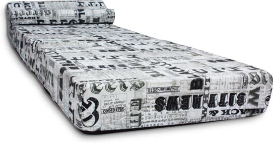 Gæstemadras - campingmadras - rejsemadras - foldbar madras - 70 x 200 x 15 med pude Gazelle!