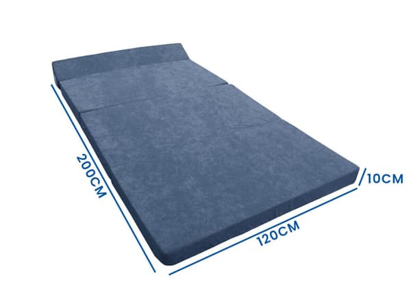 Kompaksi taitettava patja pienille tiloille - 200x120cm, pestävä päällinen