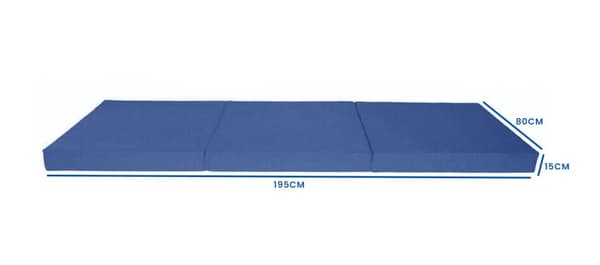 Premium Hopfällbar Madrass - 15cm Tjock, Tvättbar Överdrag, Europeisk Kvalitet