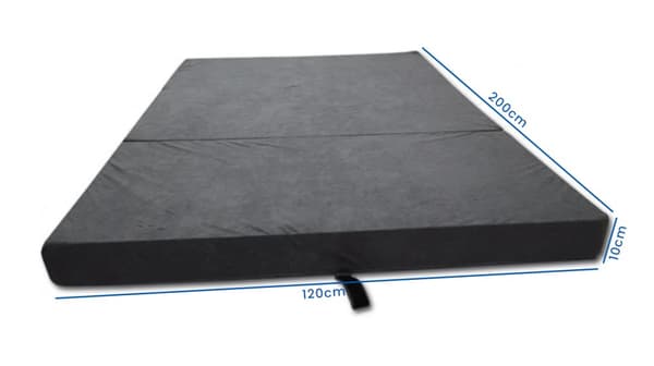 Hopfällbar gästmadrass för barn - Kompakt, bekväm, 120 cm bred - Perfekt för övernattningar och resor