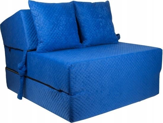Luxe 15cm sammenklappelig campingmadras med vaskbar betræk - Perfekt til campere og rejsende