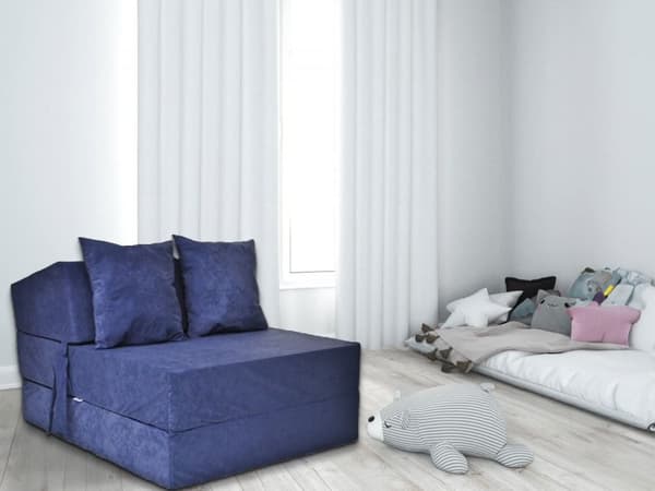 Lyxig 3-vikbar campingmadrass - 200x70x15cm, hög kvalitet skum, tvättbart överdrag - Perfekt för campare och resenärer
