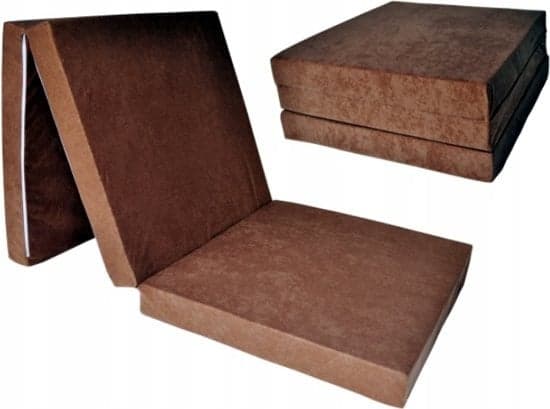 Taitettava lasten ja vierasmaterassi - 15 cm paksu, pestävä päällinen, sisältää kantopussin
