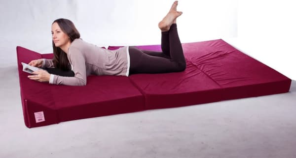 Monitoiminen taitettava patja - tilansäästö, 120 cm leveä, pestävä päällinen