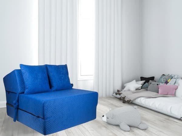 Luksus sammenfoldelig madras 200x70x15 cm - Holdbart skum, vaskbart betræk, produceret i Europa