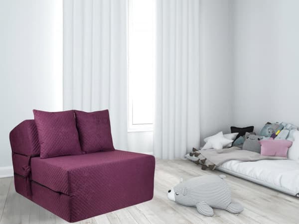 Luxe Extra Paksu Taittomatto 200x70x15 cm - Sis. Tyynyt & Pesulippa