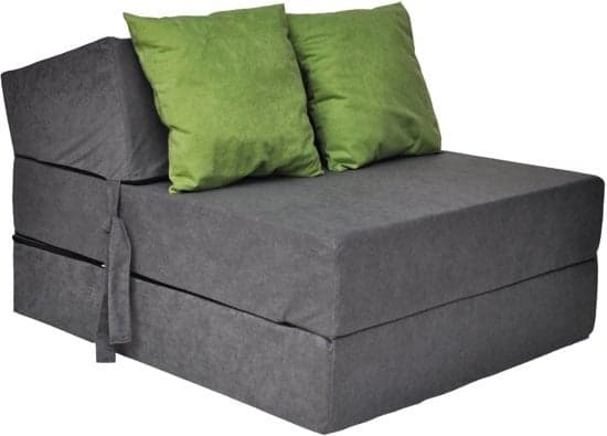 Kompakt vikbar madrass med tvättbart överdrag, 200x70x15cm, perfekt för små utrymmen & förvaring