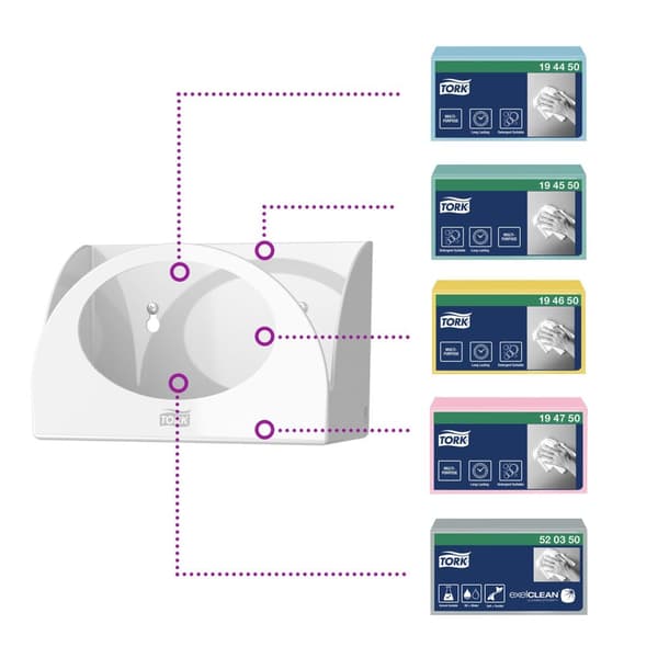 Dispenser TORK W8 Torkduk small pack vit