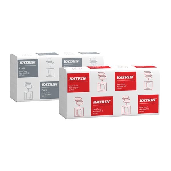 Dispenser KATRIN Handduk M vit metall