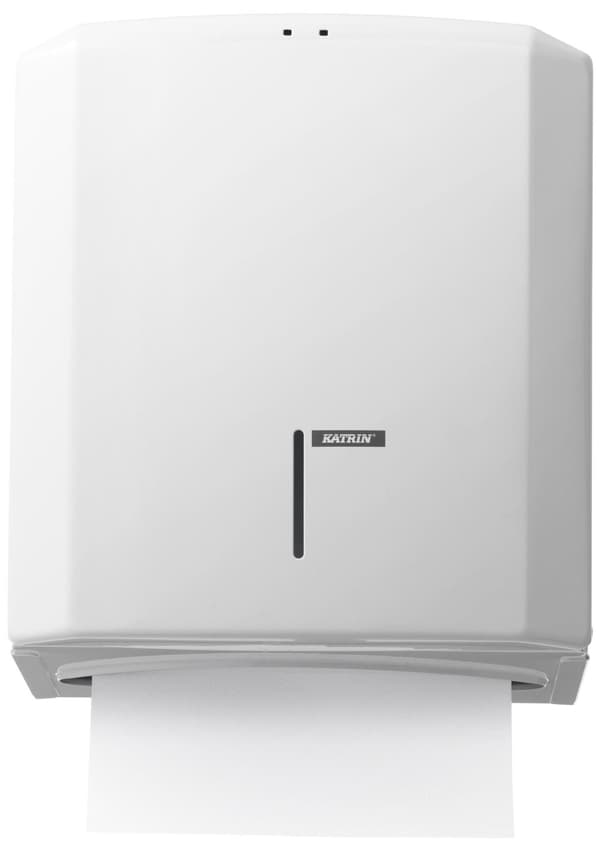 Dispenser KATRIN Handduk M vit metall