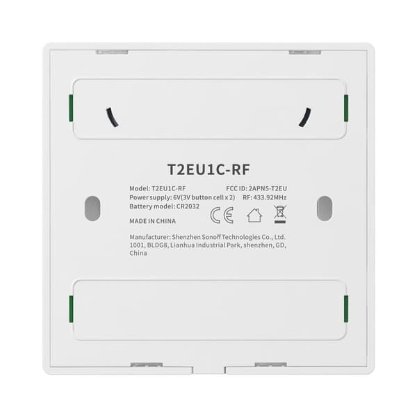Sonoff T2EU3C-RF Sticky 433MHz Wireless RF Remote