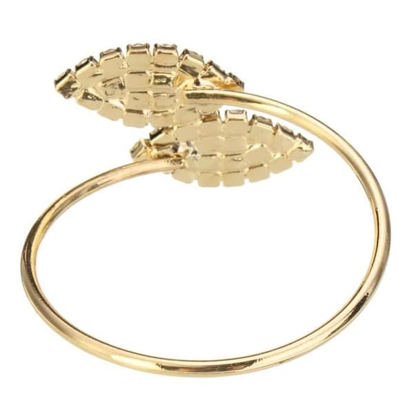 12st Servettring Rhinestone Bröllop Metall Guld