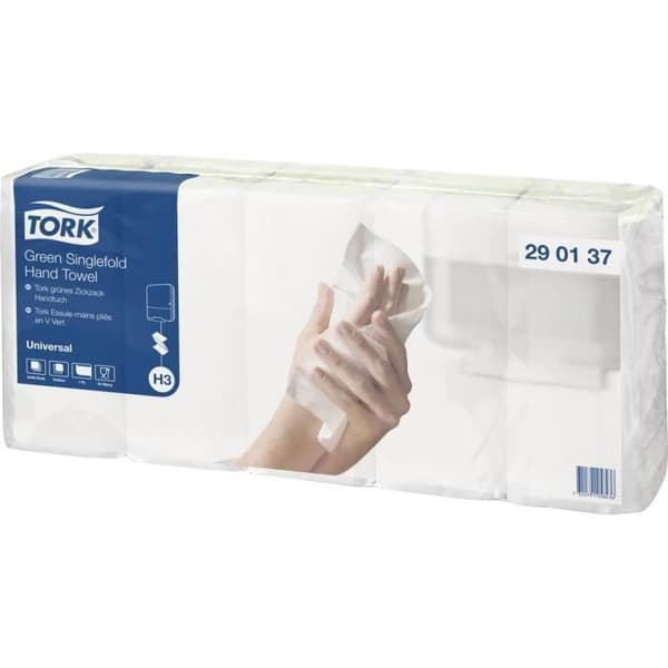 Gröna V-fällda pappershanddukar TORK 290152 1 lager Antal: 4000 1 st(s)